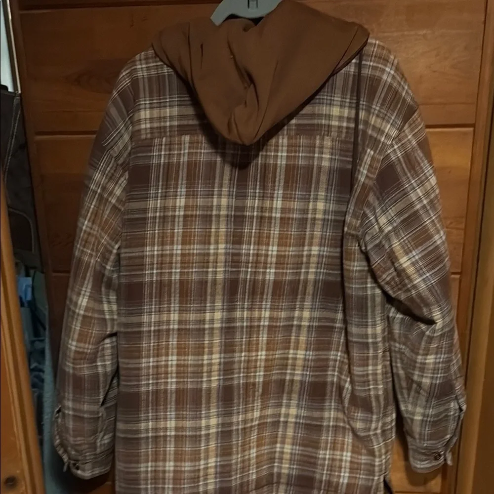 Men's Brown Plaid Jacket - Picture 4 of 4